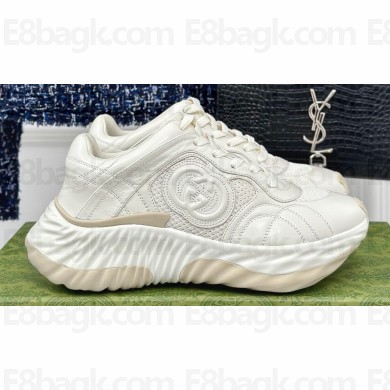 Gucci Ripple trainer Women/Men Sneakers in leather White 2024