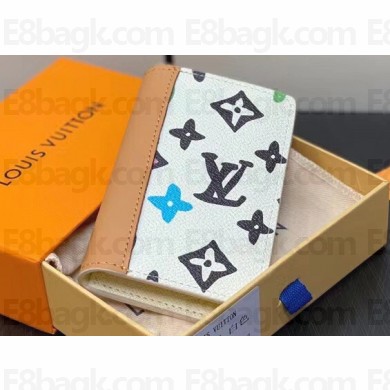 Louis Vuitton Monogram Craggy canvas Pocket Organizer Wallet M83336 Vanilla 2024