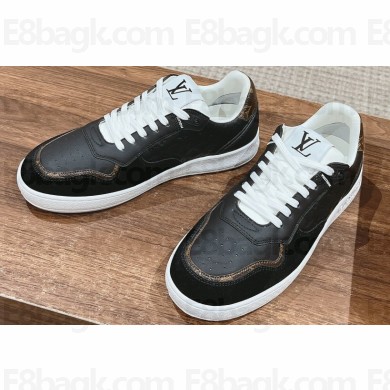 Louis Vuitton LV Stadium Sneakers in Leather Black 2024