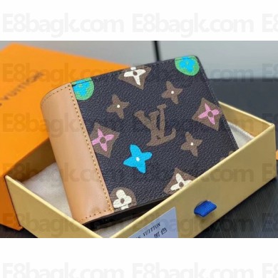 Louis Vuitton Monogram Craggy canvas Multiple Wallet M83334 Chocolate 2024