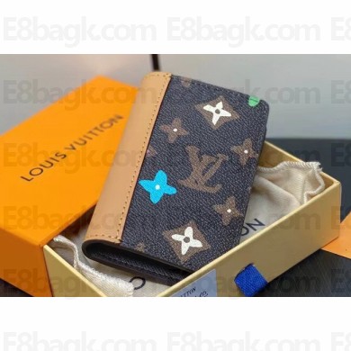 Louis Vuitton Monogram Craggy canvas Pocket Organizer Wallet M83337 Chocolate 2024