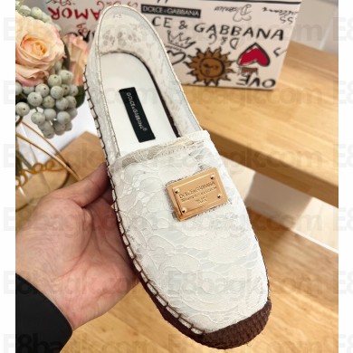 Dolce & Gabbana Lace espadrille White 2024