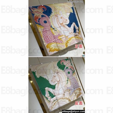 Hermes scarf 90x90cm in silk twill Top Quality 120 2024