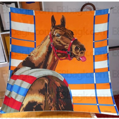 Hermes scarf 90x90cm in silk twill Top Quality 45 2024
