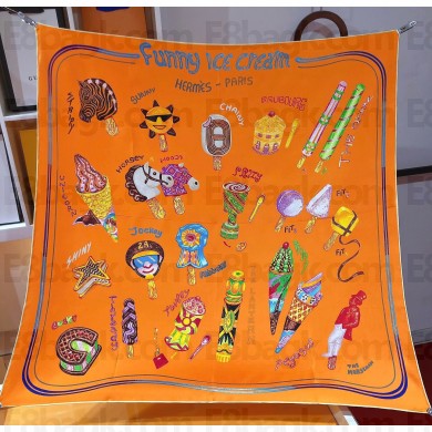 Hermes scarf 90x90cm in silk twill Top Quality 67 2024