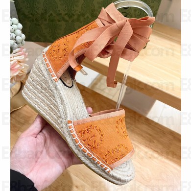 Gucci Women's Interlocking G espadrille 771779 in Canvas Brown 2024