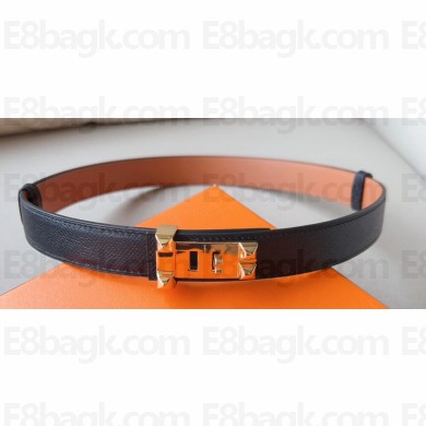 Hermes Width 2.4cm Collier de Chien 24 belt Black