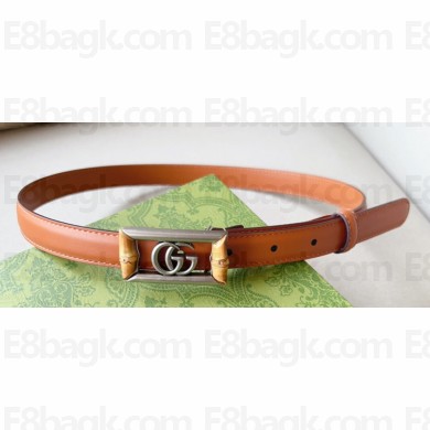 Gucci Width 2cm Belt with Double G buckle and bamboo ‎768464 05 2024