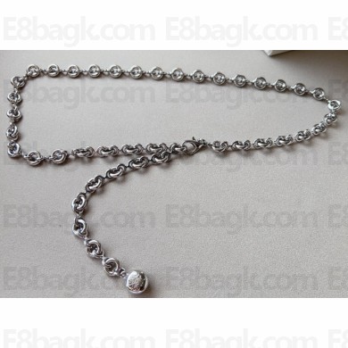 Loewe Donut chain belt in Silver