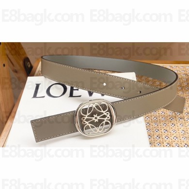 Loewe Width 2.8cm Reversible Anagram Ellipse belt in smooth calfskin 01