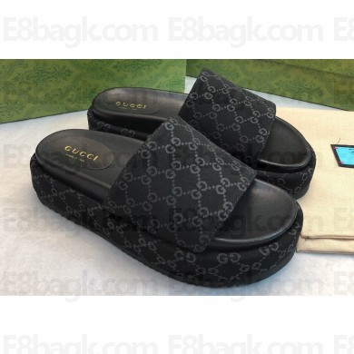 Gucci GG platform slide sandals 17 2024 