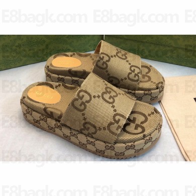 Gucci GG platform slide sandals 14 2024 