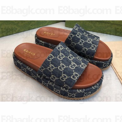 Gucci GG platform slide sandals 12 2024 