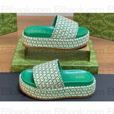 Gucci GG platform slide sandals 06 2024 