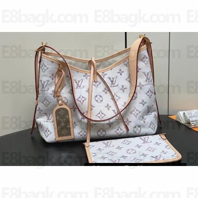 Louis Vuitton Monogram jacquard fabric CarryAll PM Bag M24707 Multicolor Beige 2024