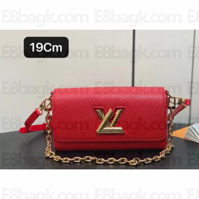 Louis Vuitton Epi leather Twist West Pochette Bag M83593 Red 2024