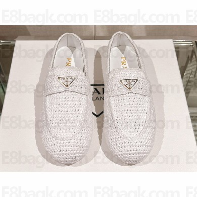 Prada Crochet loafers 1D437N White 2024
