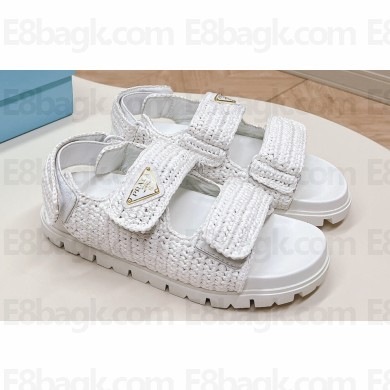 Prada Crochet sandals 1X440N White 2024