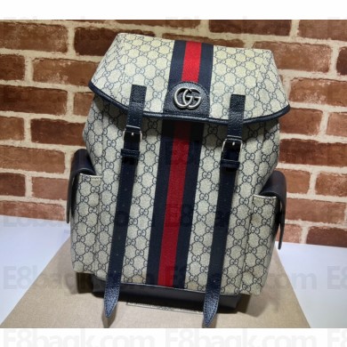 Gucci Ophidia GG medium backpack Bag 598140 Beige/Blue 2024