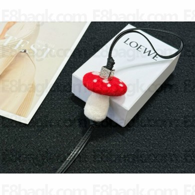 Loewe Mushroom charm in felt and calfskin
