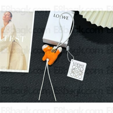 Loewe Fox charm in felt and calfskin