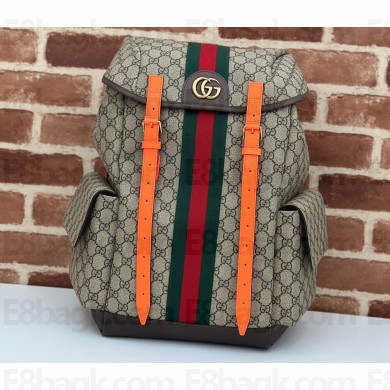 Gucci Ophidia GG medium backpack Bag 598140 Beige/Orange 2024