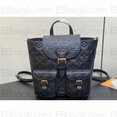 Louis Vuitton Monogram Empreinte leather Backup Backpack Bag M47072 Black 2024