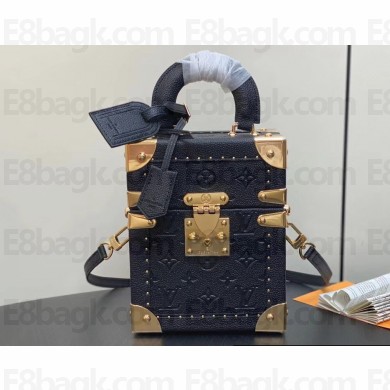 Louis Vuitton Monogram Empreinte leather Camera Box Bag M11131 Black 2024