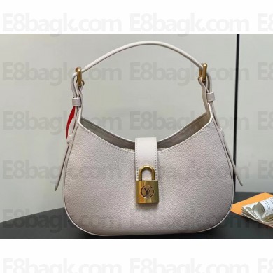 Louis Vuitton Grained calfskin Low Key Shoulder Bag M24990 Limestone Gray 2024