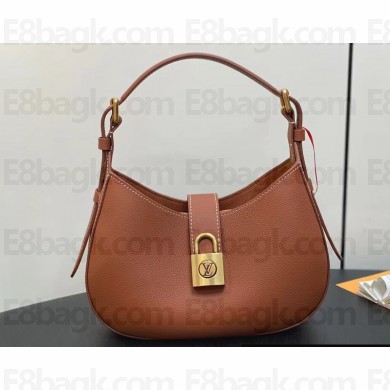 Louis Vuitton Grained calfskin Low Key Shoulder Bag M24885 Cognac Brown 2024