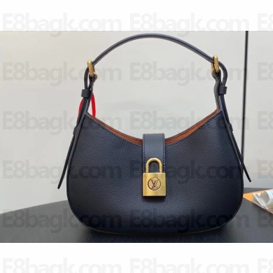 Louis Vuitton Grained calfskin Low Key Shoulder Bag M24611 Black 2024