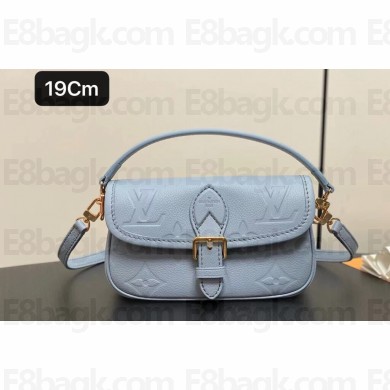 Louis Vuitton Monogram Empreinte leather Nano Diane Bag M83592 Olympe Blue 2024