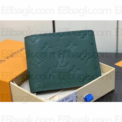 Louis Vuitton Taurillon Monogram leather Multiple Wallet M83055 Forest Green 2024