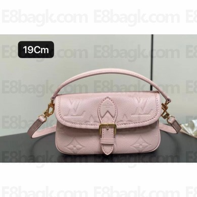 Louis Vuitton Monogram Empreinte leather Nano Diane Bag M83566 Opale Pink 2024