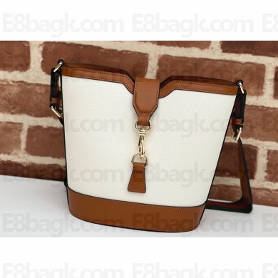 Gucci mini bucket shoulder bag 782908 leather Natural canvas 2024
