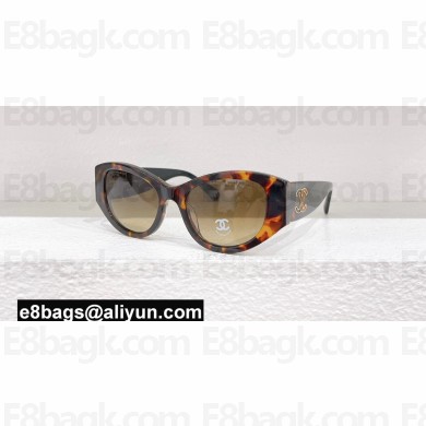 Chanel Acetate Oval Sunglasses A71618 CH5524 01 2024