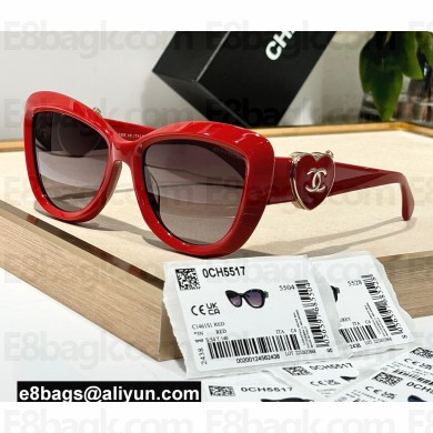 Chanel Acetate Butterfly Sunglasses A71587 CH5517 05 2024