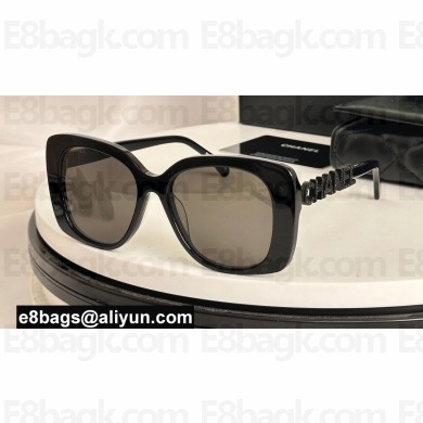 Chanel Acetate & Strass Square Sunglasses A71353 5422B 01 2024