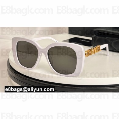 Chanel Acetate & Strass Square Sunglasses A71353 5422B 04 2024
