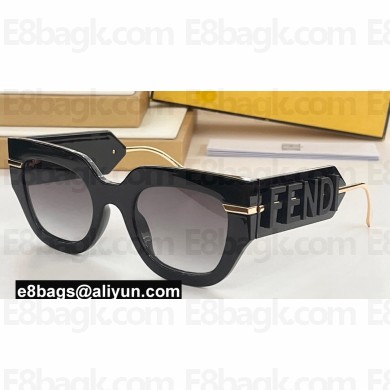 Fendi Fendigraphy Square Sunglasses FE40097l 01 2024