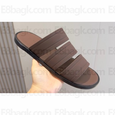 Loro Piana Calfskin Naha Men's Sandals Coffee 2024