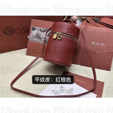 Loro Piana Extra Case Medium Bag in Smooth Calfskin Deep Kummel 2024