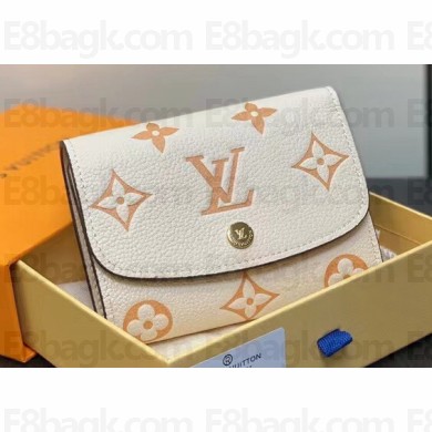 Louis Vuitton Monogram Empreinte leather Emilie Wallet M60688 Creamy 2024
