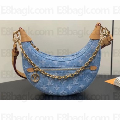 Louis Vuitton Monogram Denim Loop Bag M24846 Sky Blue 2024