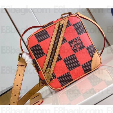 Louis Vuitton Damier Pop canvas Chess Messenger Bag N40548 Orange 2024