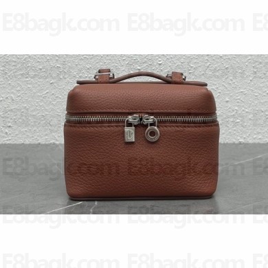 Loro Piana Extra Pocket Lipstick Bag in Grained Calfskin 07