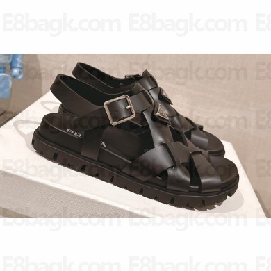 Prada Crisscross rubber sandals 2X3118 Black 2024
