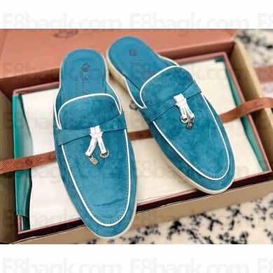 Loro Piana Summer Charms Walk Babouche Suede slipper Loafers 08 2024