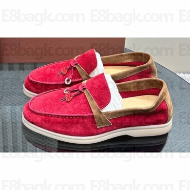 Loro Piana Summer Charms Walk Women/Men Suede Loafers 04 2024