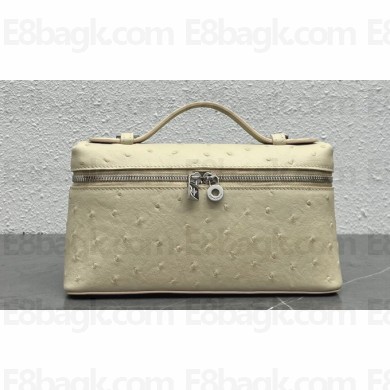 Loro Piana Extra Pocket L19 Bag in Ostrich Leather 05